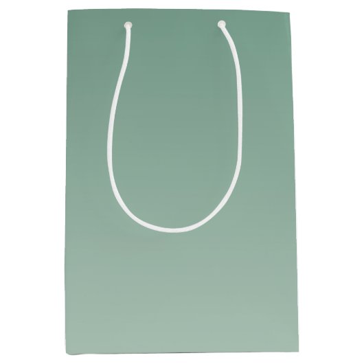 Emerald Green Ombre    Medium Cadeauzakje (Voorkant)