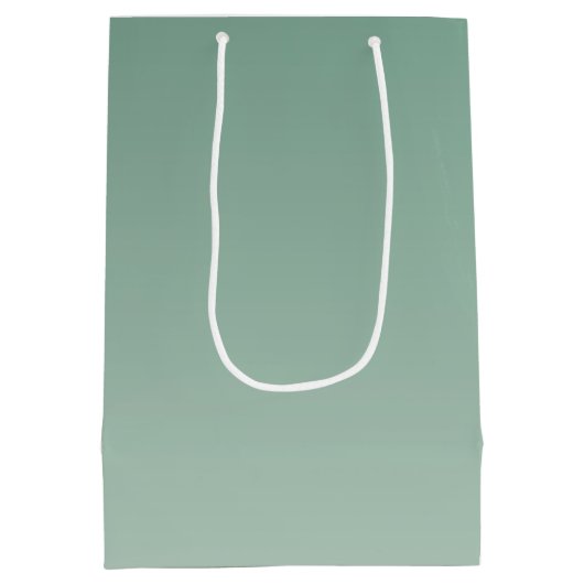 Emerald Green Ombre    Medium Cadeauzakje (Achterkant)