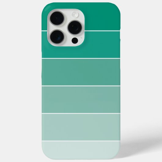 Emerald Green Ombré Stripes Case-Mate iPhone Case (Achterkant)