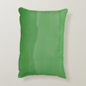 Emerald Green Ombre voor Jongen met Naam Accent Kussen (Achterkant (Verticaal))