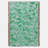 Emerald Green op een beeldhouwtextuur Deken (Voorkant Verticaal)