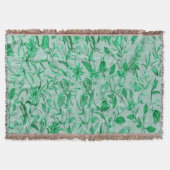 Emerald Green op een beeldhouwtextuur Deken (Voorkant)