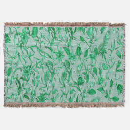 Emerald Green op een beeldhouwtextuur Deken