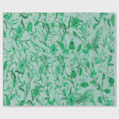 Emerald green op een beeldhouwtextuur die de achte cadeaupapier (Vlak)