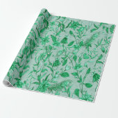 Emerald green op een beeldhouwtextuur die de achte cadeaupapier (Uitgerold)