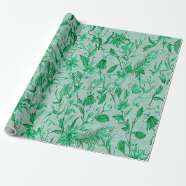 Emerald green op een beeldhouwtextuur die de achte cadeaupapier