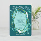 Emerald green op een beeldhouwtextuur die de achte kaart (Staand voorkant)