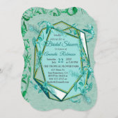 Emerald green op een beeldhouwtextuur die de achte kaart (Voorkant / Achterkant)