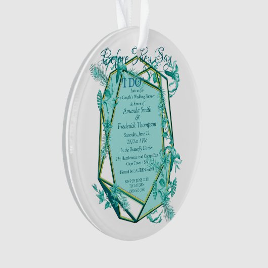 Emerald green op een beeldhouwtextuur die de achte ornament (voorkant)