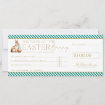 Emerald Green Paascheque Cadeaubon Kaart