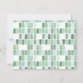 Emerald Green Painted Jewel Personalized Note Kaar Notitiekaartje (Achterkant)