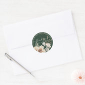 Emerald Green Pampas Grass Dank u wel Ronde Sticker (Envelop)