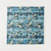 Emerald Green Peacock Silk bouquets Wandkleed (Voorkant (horizontaal))