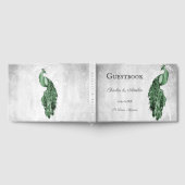Emerald Green Peacock Wedding Guest Book Gastenboek (Volledig)