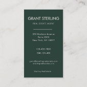 Emerald Green Photo Real Estate Realtor Visitekaartje (Achterkant)