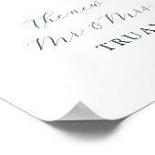 Emerald Green Photobooth Guestbook Poster (Hoek)