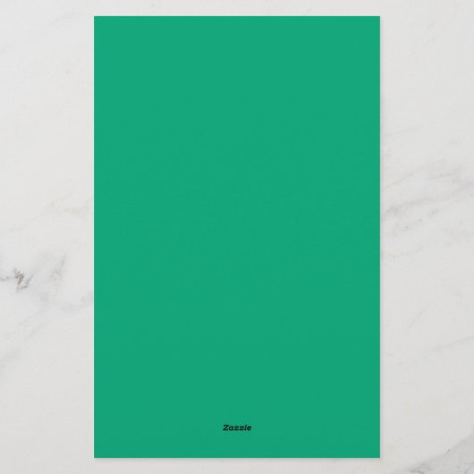 Emerald Green Plain Bedrijf Briefpapier (Achterkant)