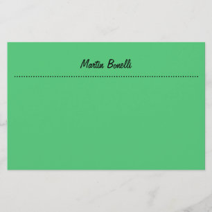 Emerald Green Plain Business Briefpapier