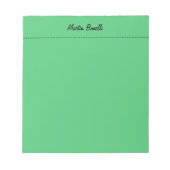 Emerald Green Plain Business Notitieblok (Voorkant)