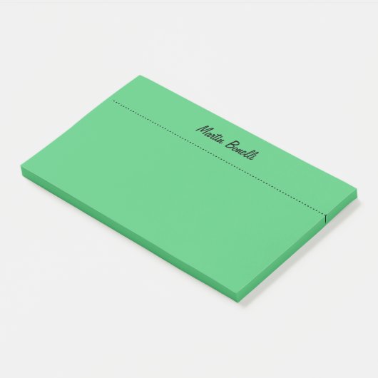 Emerald Green Plain Business Post-it® Notes (Schuin)
