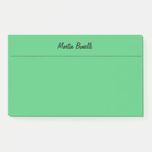 Emerald Green Plain Business Post-it® Notes