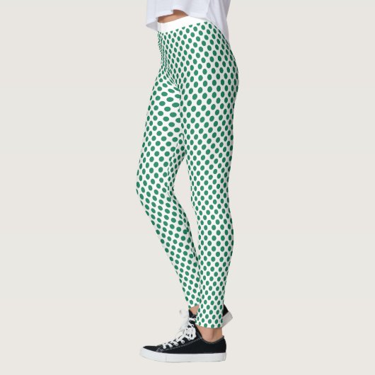 Emerald Green Polka Dot Leggings (Links)