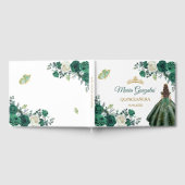 Emerald Green Quinceañera Floral Gastenboek (Volledig)