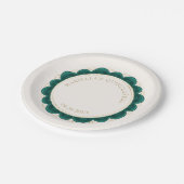 Emerald Green Quinceanera Papieren Bordje (Gekanteld)