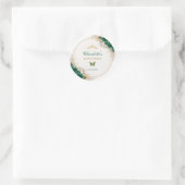 Emerald Green Quinceanera Princess Miss Quince 15 Ronde Sticker (Tas)