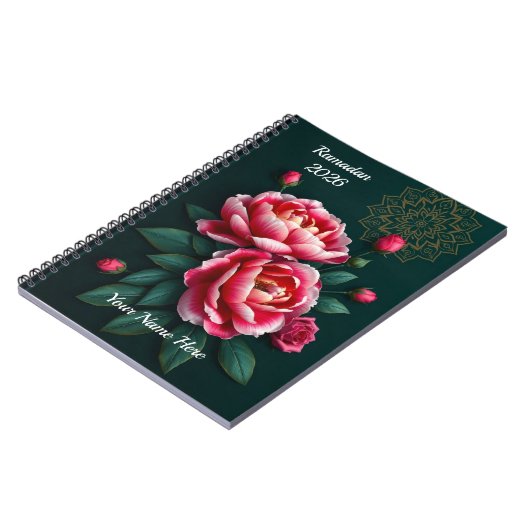 Emerald Green Ramadan Notitieboek (Linkerzijde)