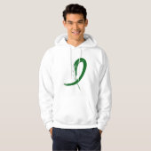 Emerald Green Ribbon A4 Hoodie (Voorkant volledig)