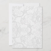 Emerald Green Ribbon Lace Quinceañera Kaart (Achterkant)