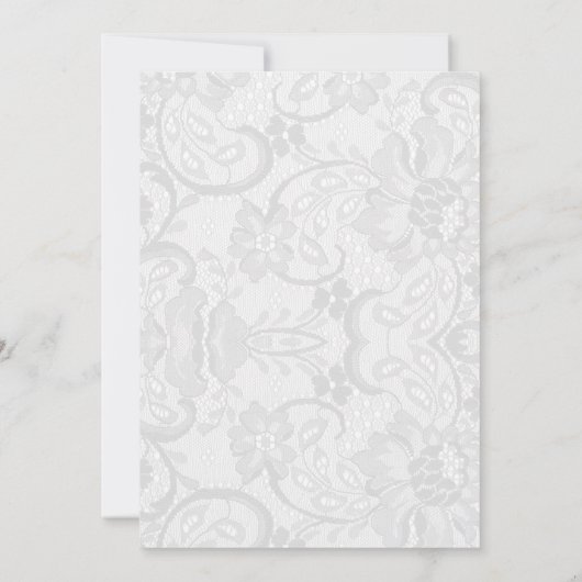  Emerald Green Ribbon Lace Quinceañera Kaart (Achterkant)