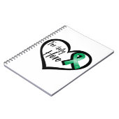 Emerald Green Ribbon voor mijn Hero Notitieboek (Linkerzijde)