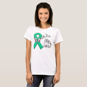 Emerald Green Ribbon voor mijn Hero T-shirt (Voorkant volledig)