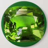 Emerald Green Ronde Button 6,0 Cm (Voorkant)