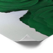 Emerald Green Roos 20 Tafel-weddenschapenkaart Poster (Hoek)