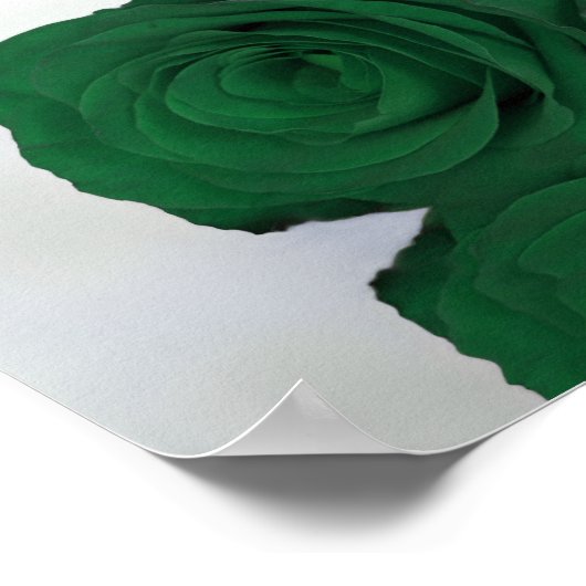 Emerald Green Roos 6 Table Wedding Seating Chart Poster (Hoek)