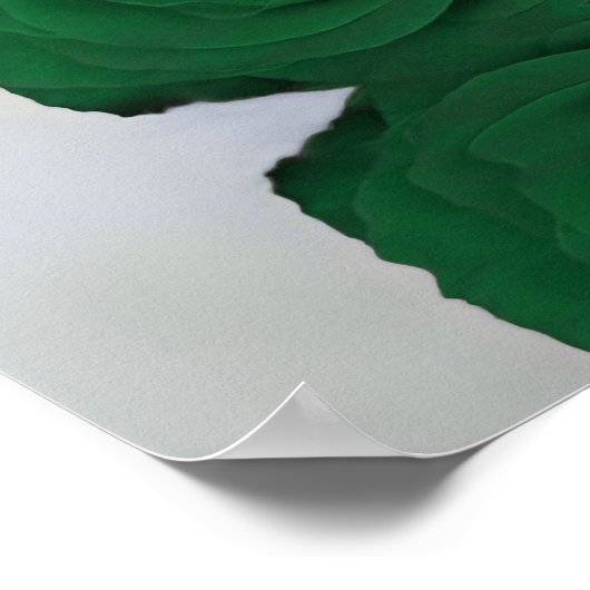 Emerald Green Roos Chic Alfabetical Seating Chart Poster (Hoek)