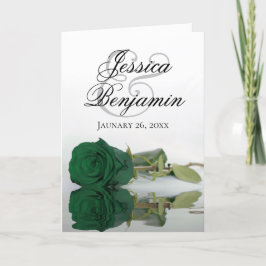 Emerald Green Roos Elegant Romantic Photo Wedding