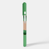 Emerald green roos gold agate marmer name script Case-Mate iPhone case (Achterkant / Links)