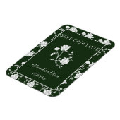 Emerald Green Roos Save the Date Magnet Magneet (Linkerzijde)