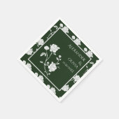 Emerald Green Roos Vrijgezellenfeest Napkins Servet (Hoek)