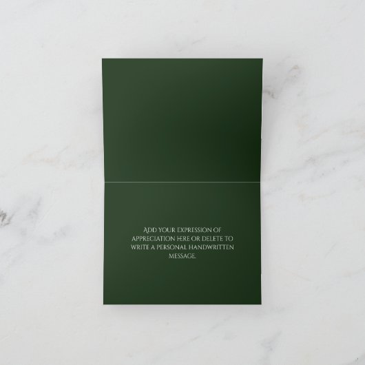 Emerald Green Roos Weddenschap Bedankt (Binnen)