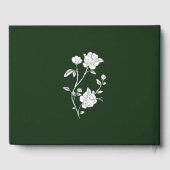 Emerald Green Roos Wedding Guest Book Gastenboek (Achterkant)