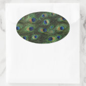 Emerald Green Royal Blue Peacock Stickers (Tas)