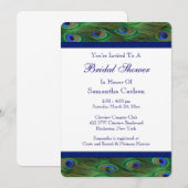 Emerald Green Royal Blue Peacock Vrijgezellenfeest Kaart (Voorkant / Achterkant)