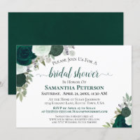 Emerald Green Rozen Elegant Vrijgezellenfeest