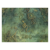 Emerald Green rustieke Steampunk klok (10) Tafelkleed (Voorkant (Horizontaal))