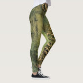 Emerald Green rustieke Steampunk klok (11) Leggings (Rechts)